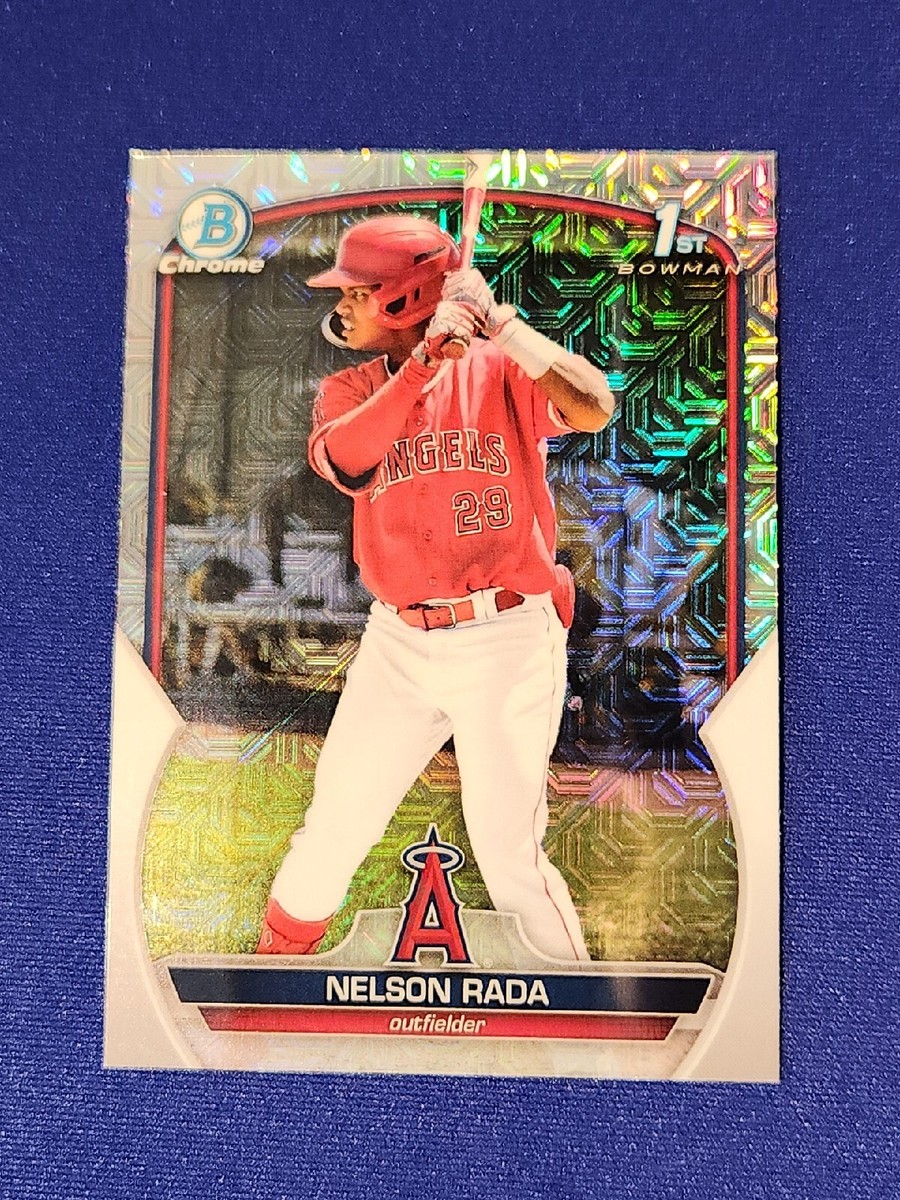 NELSON RADA 1st 2023 Bowman Chrome MEGA BOX Mojo Refractor RC