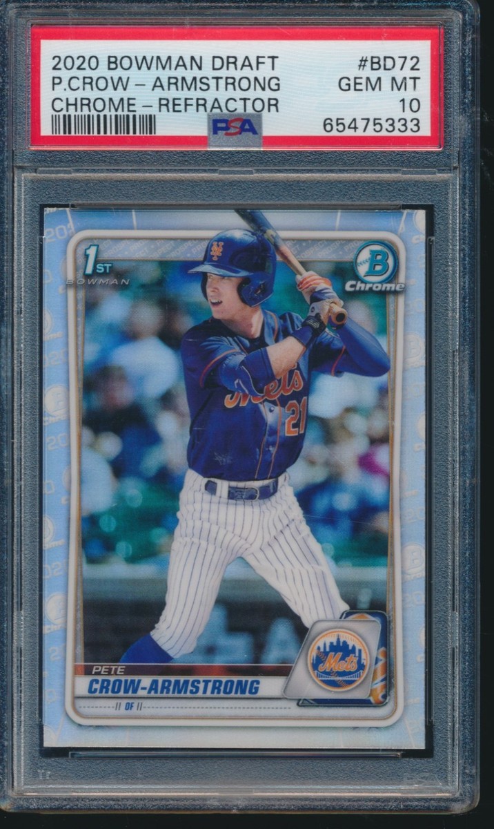PETE CROW-ARMSTRONG 1st 2020 Bowman Chrome Refractor Rookie RC