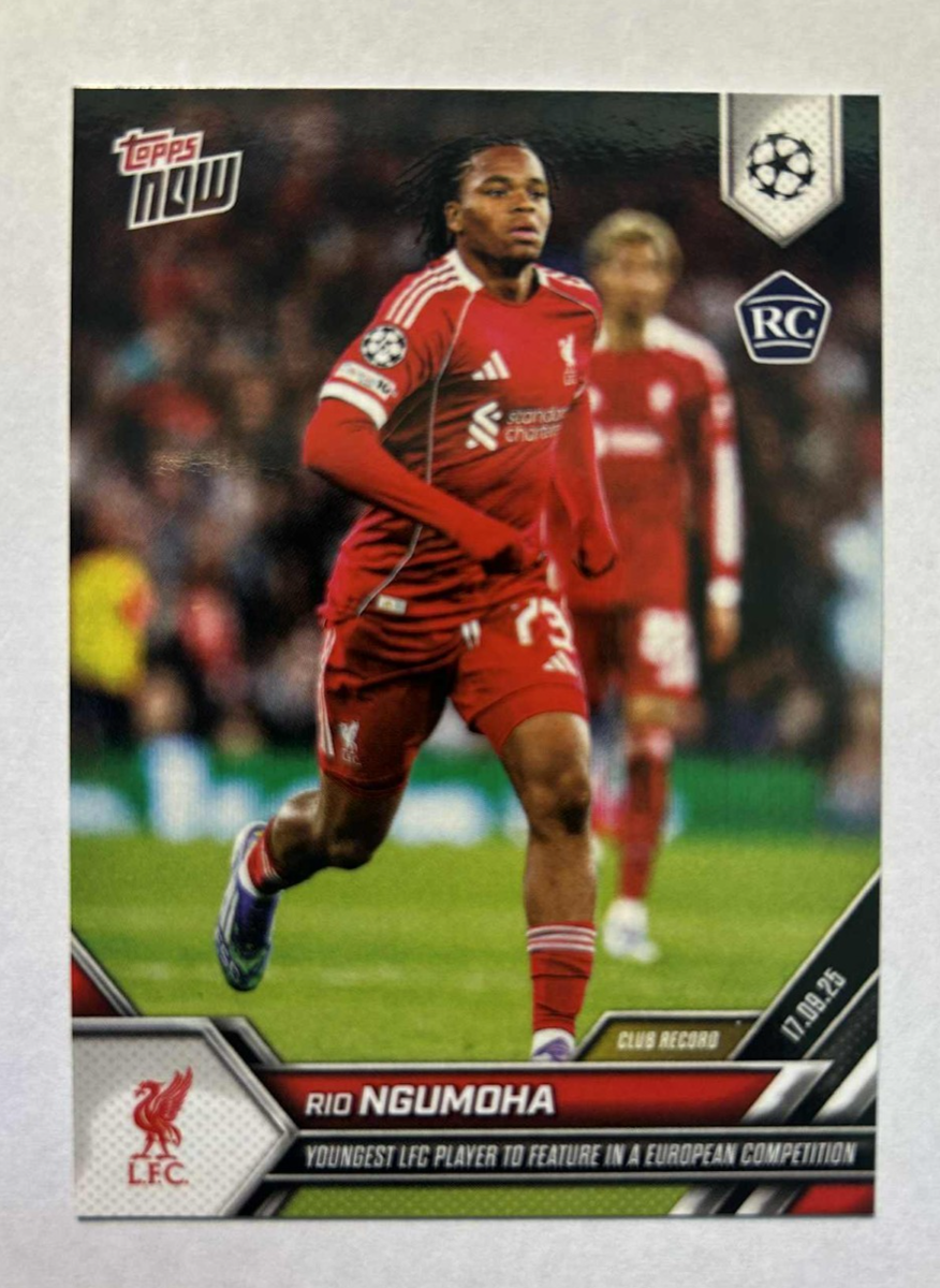 SALES - 2025 Topps Now UCL Soccer Rio Ngumoha Rookie #14