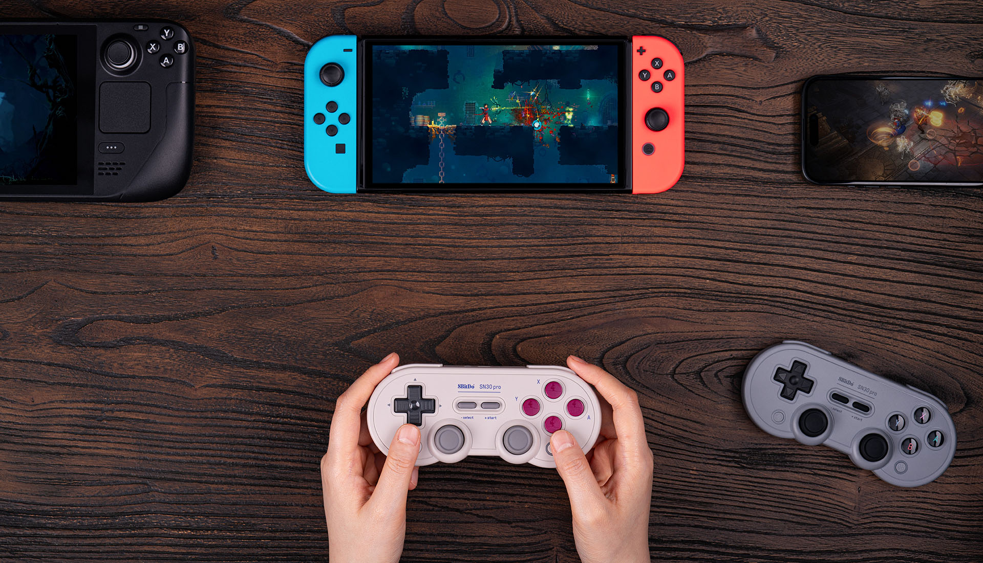 8Bitdo Sn30 Pro Bluetooth Controller Gray Edition (Nintendo Switch)