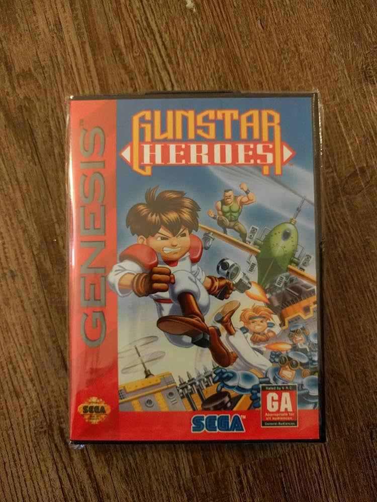 Gunstar Heroes Sega Genesis Complete in Box