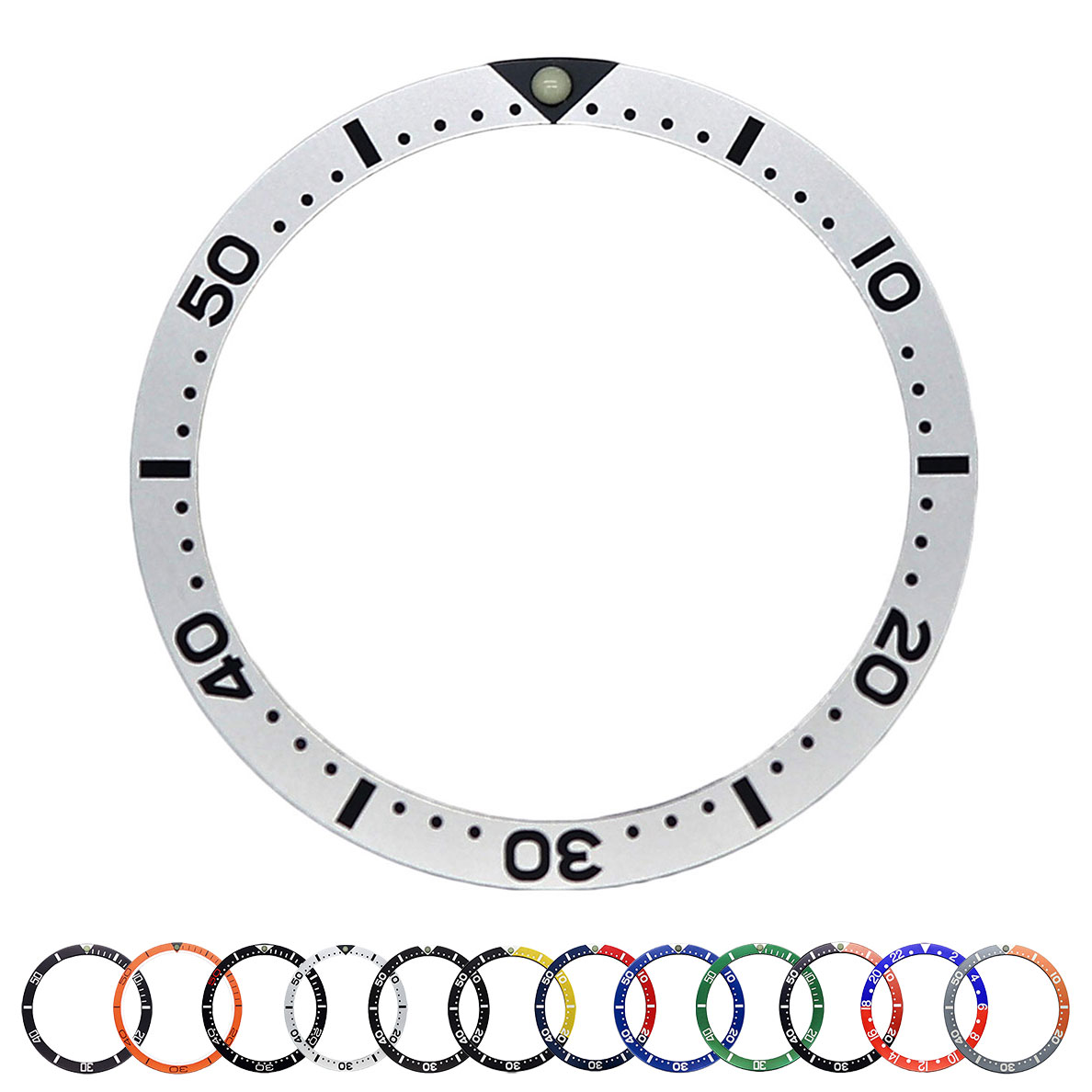 Aftermarket Dive Watch Bezel Insert For Seiko SKX007/SKX009 (Silver)