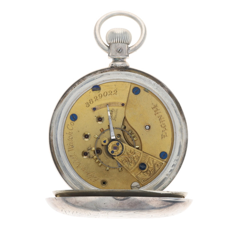 Coin Silver Hunter Case Pocket Watch