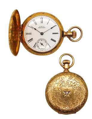 Waltham 0 Size Hunter Pocket Watch