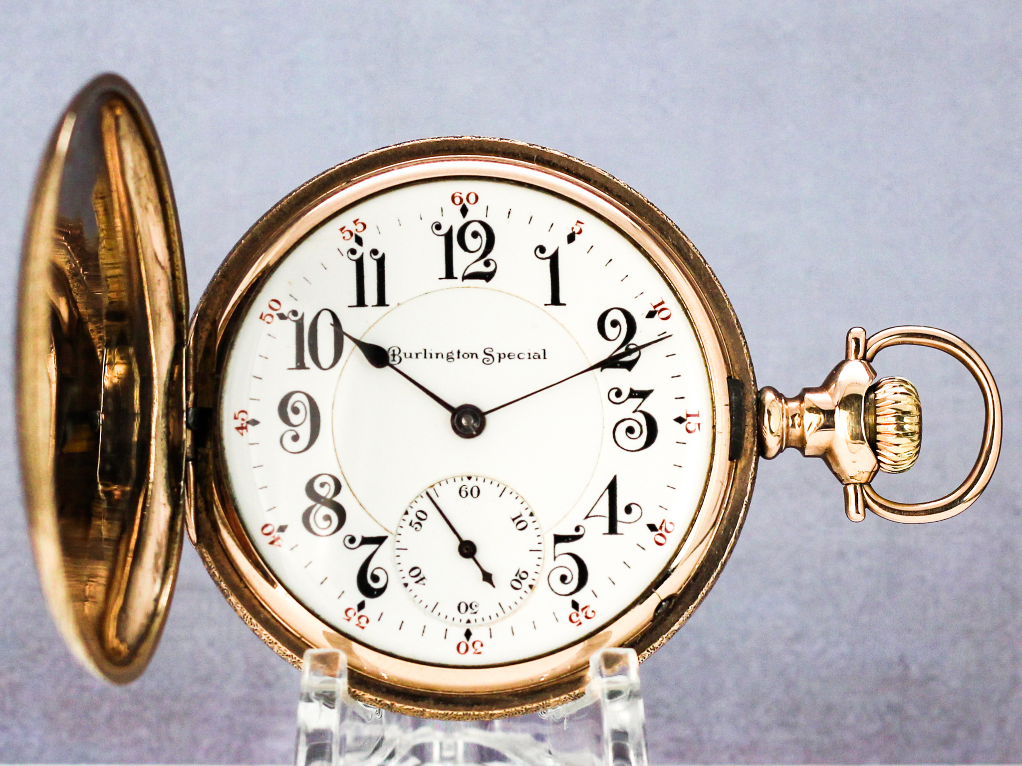 Burlington Watch Co. 12s Hunter Case Pocket Watch