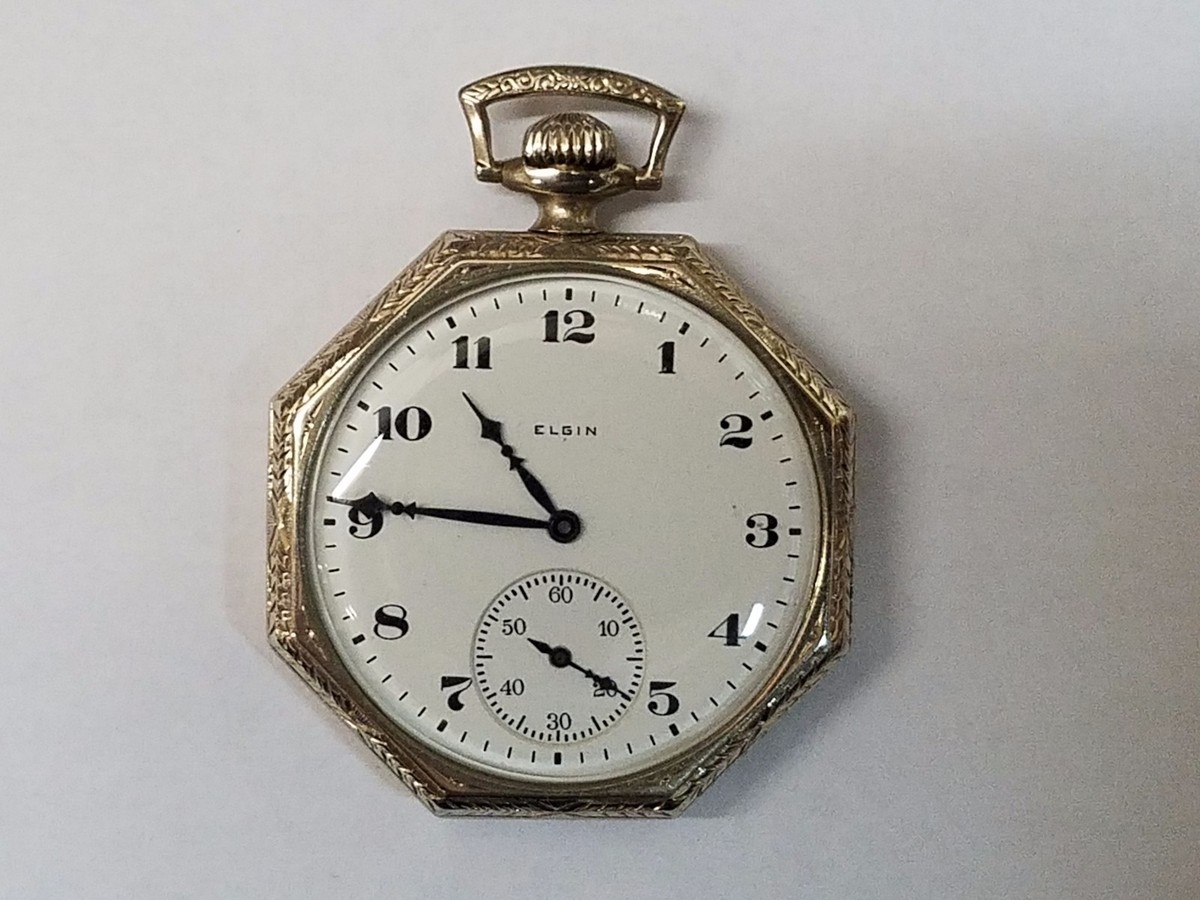 Elgin Octagonal Pocket Watch