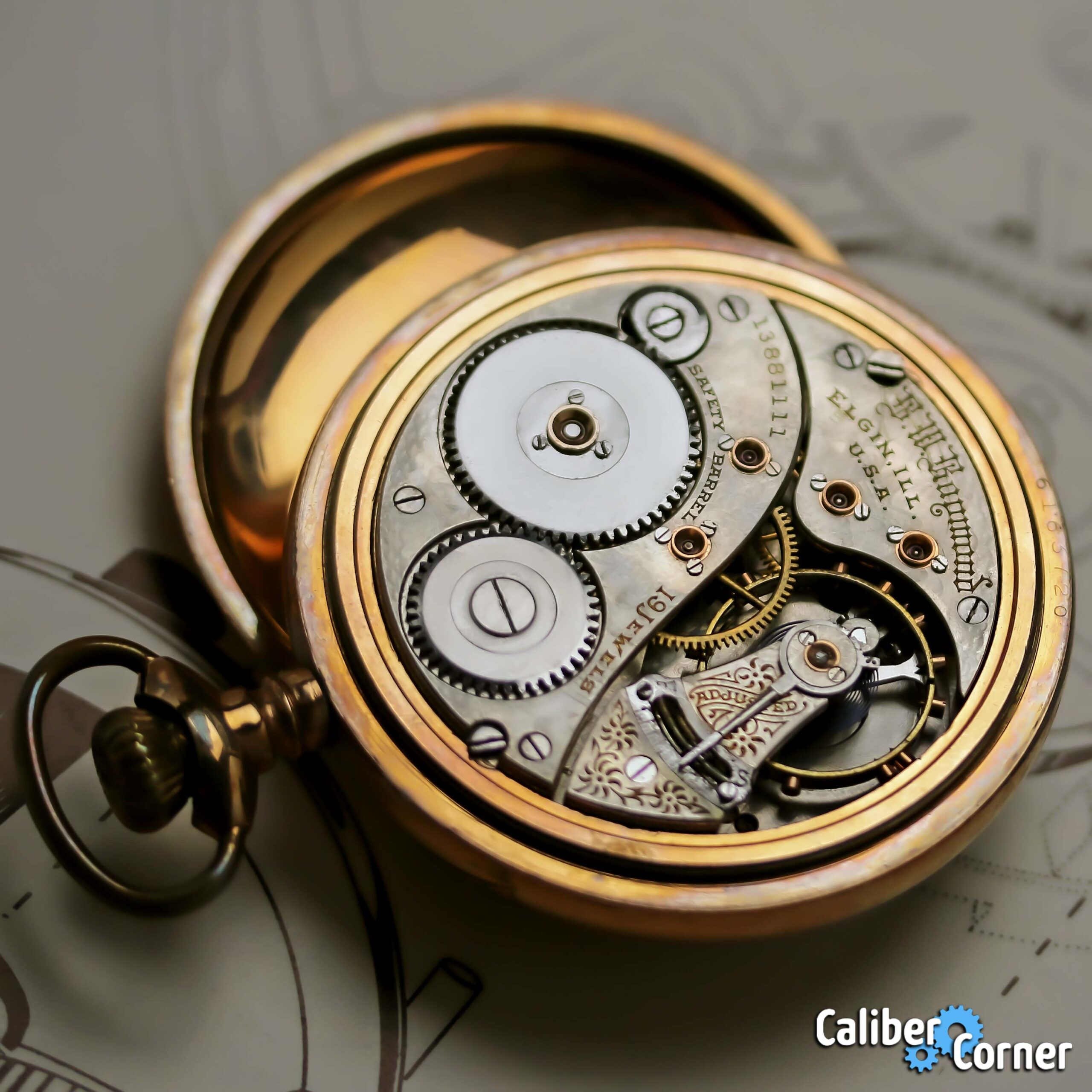 Elgin BW Raymond Grade 240 19j Pocket Watch Movement