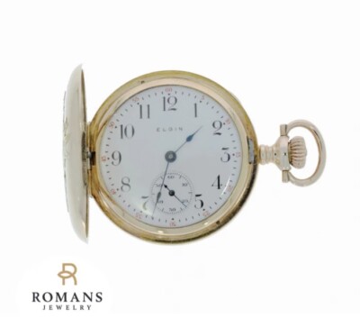 Elgin Multi-Color Gold-Filled Hunter Case Pocket Watch