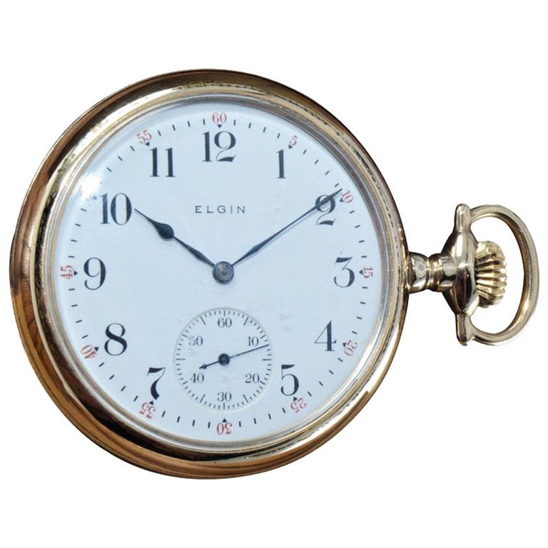 Elgin Open Face Pocket Watch