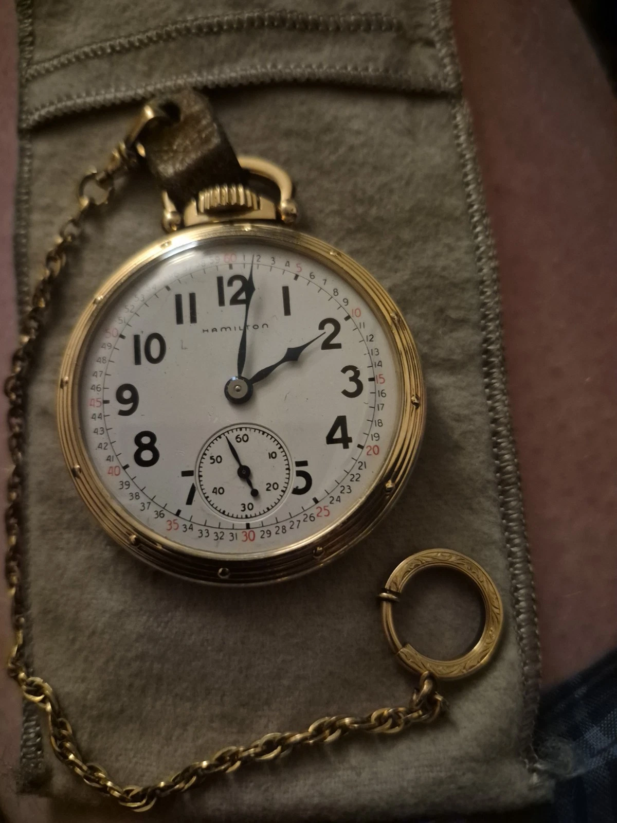 Hamilton 950B 23 Jewel 16s Railroad Pocket Watch