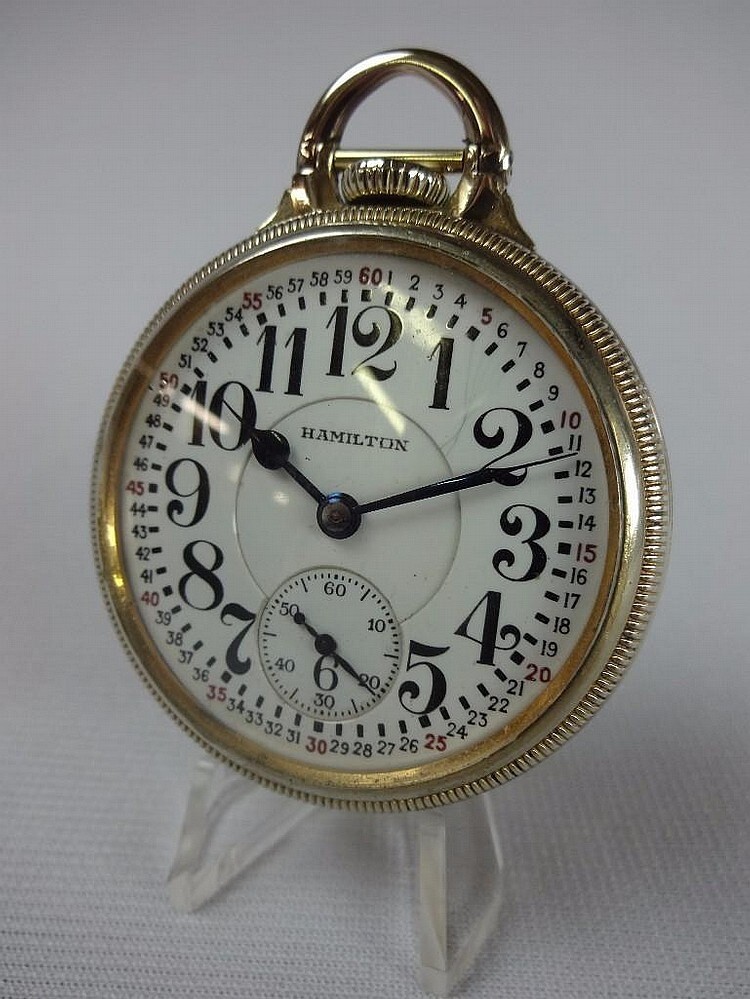 Hamilton Grade 992E 21J 16s Railroad Pocket Watch