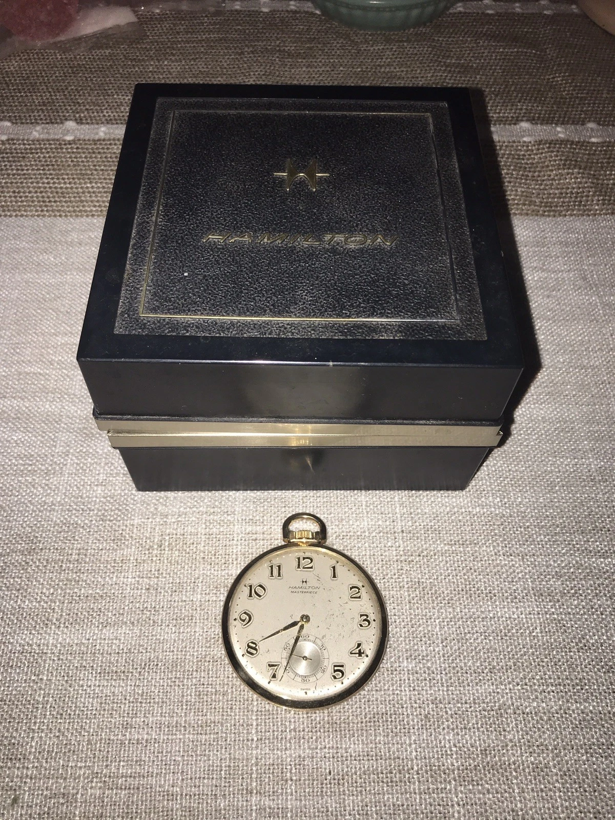 Hamilton Masterpiece Open Face Pocket Watch