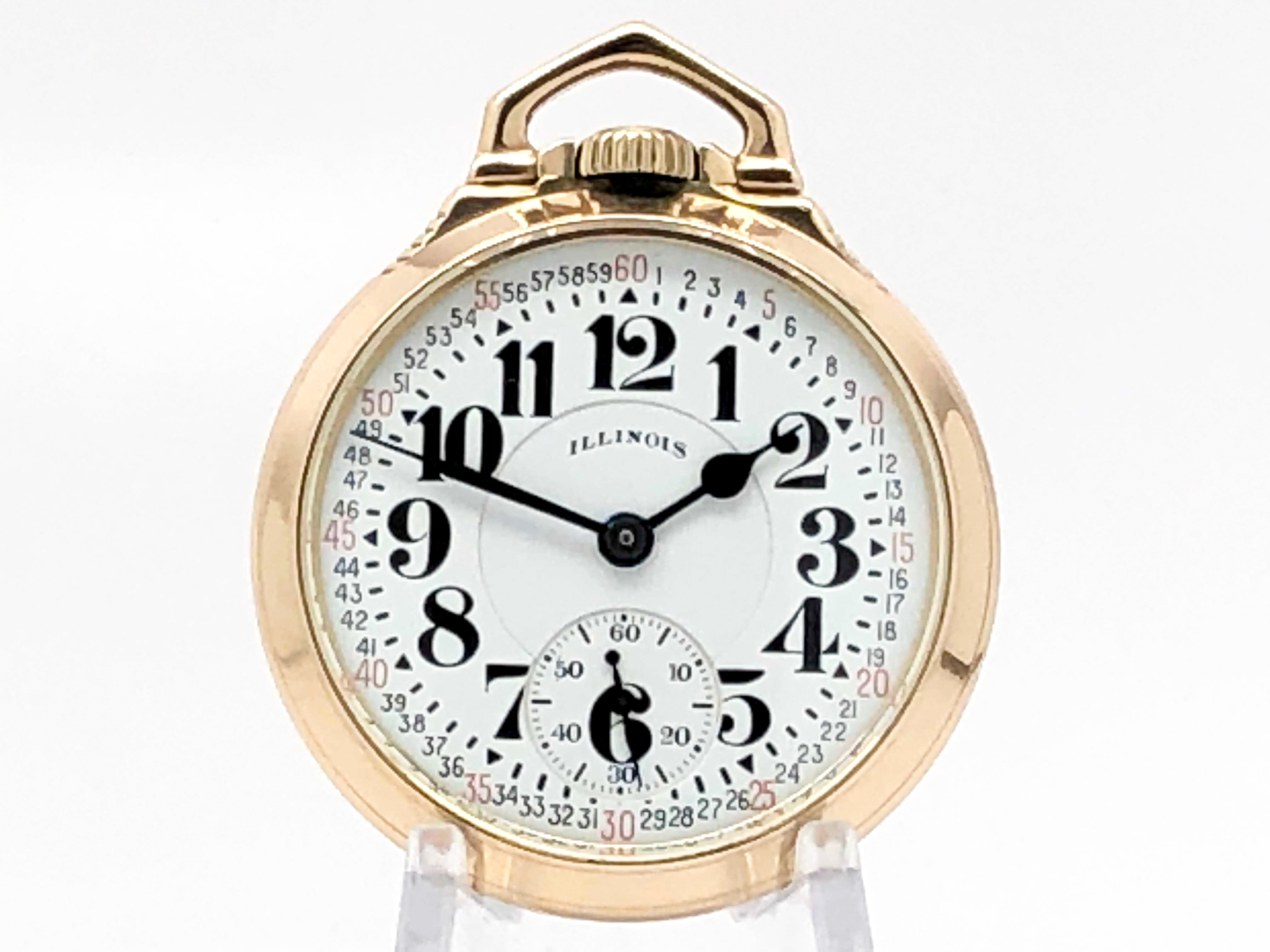 Illinois 60 Hour Bunn Special 21 Jewel Pocket Watch