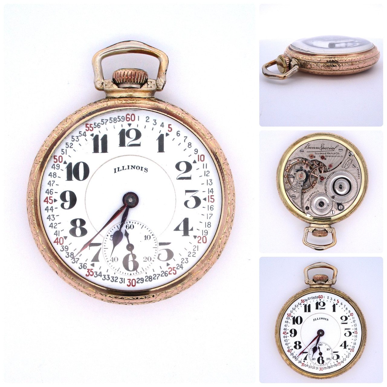 Illinois Bunn Special 16s Railroad Pocket Watch