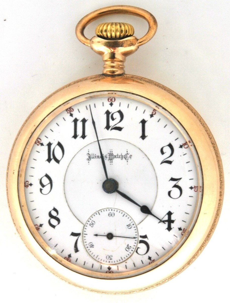 Illinois Bunn Special 18s Open Face Pocket Watch