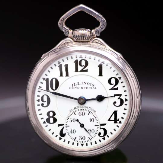 Illinois Bunn Special 23 Jewel 60 Hour Railroad Pocket Watch 16s