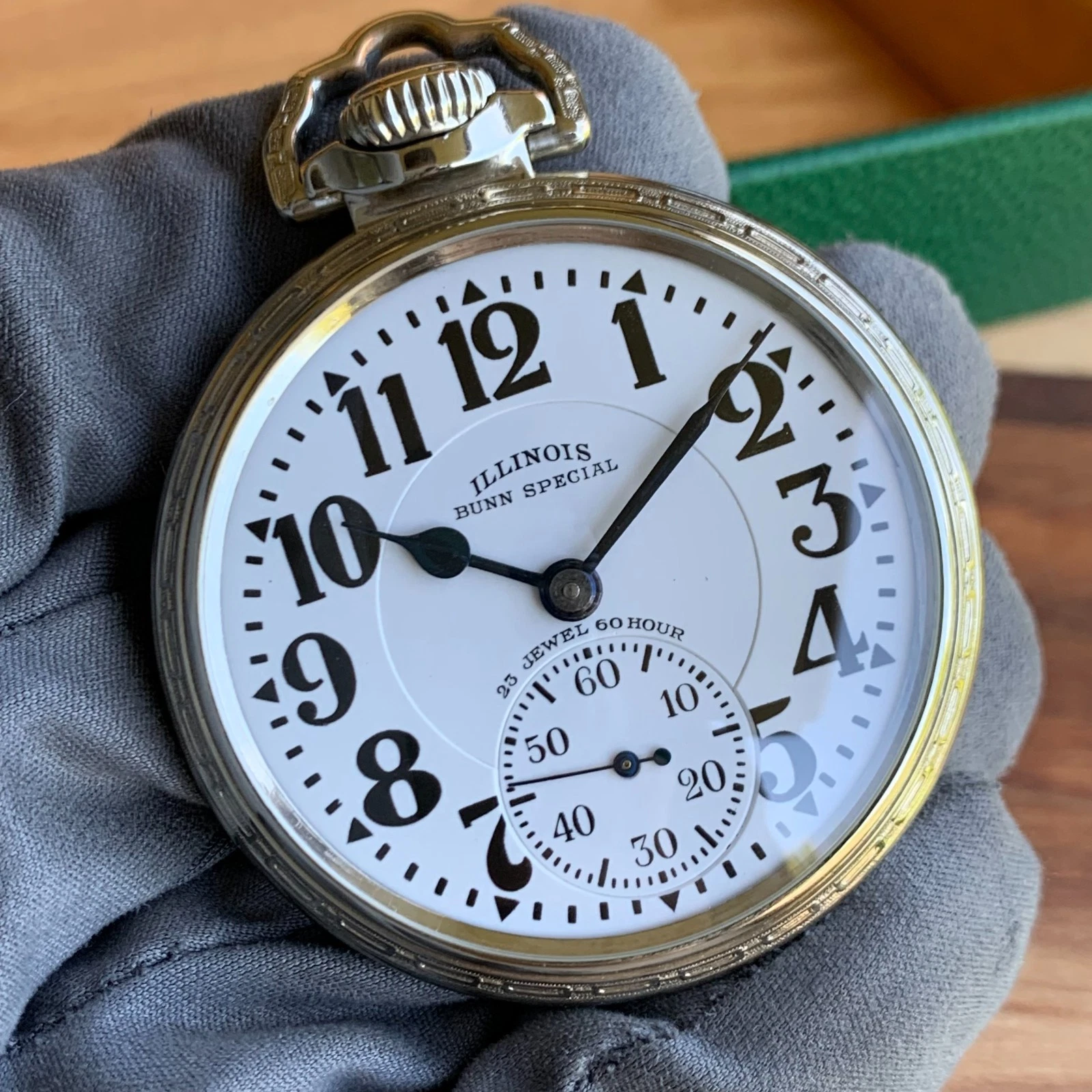 Illinois Bunn Special 23 Jewels Grade 161 Pocket Watch