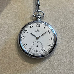 Omega Geneve Open Face Pocket Watch