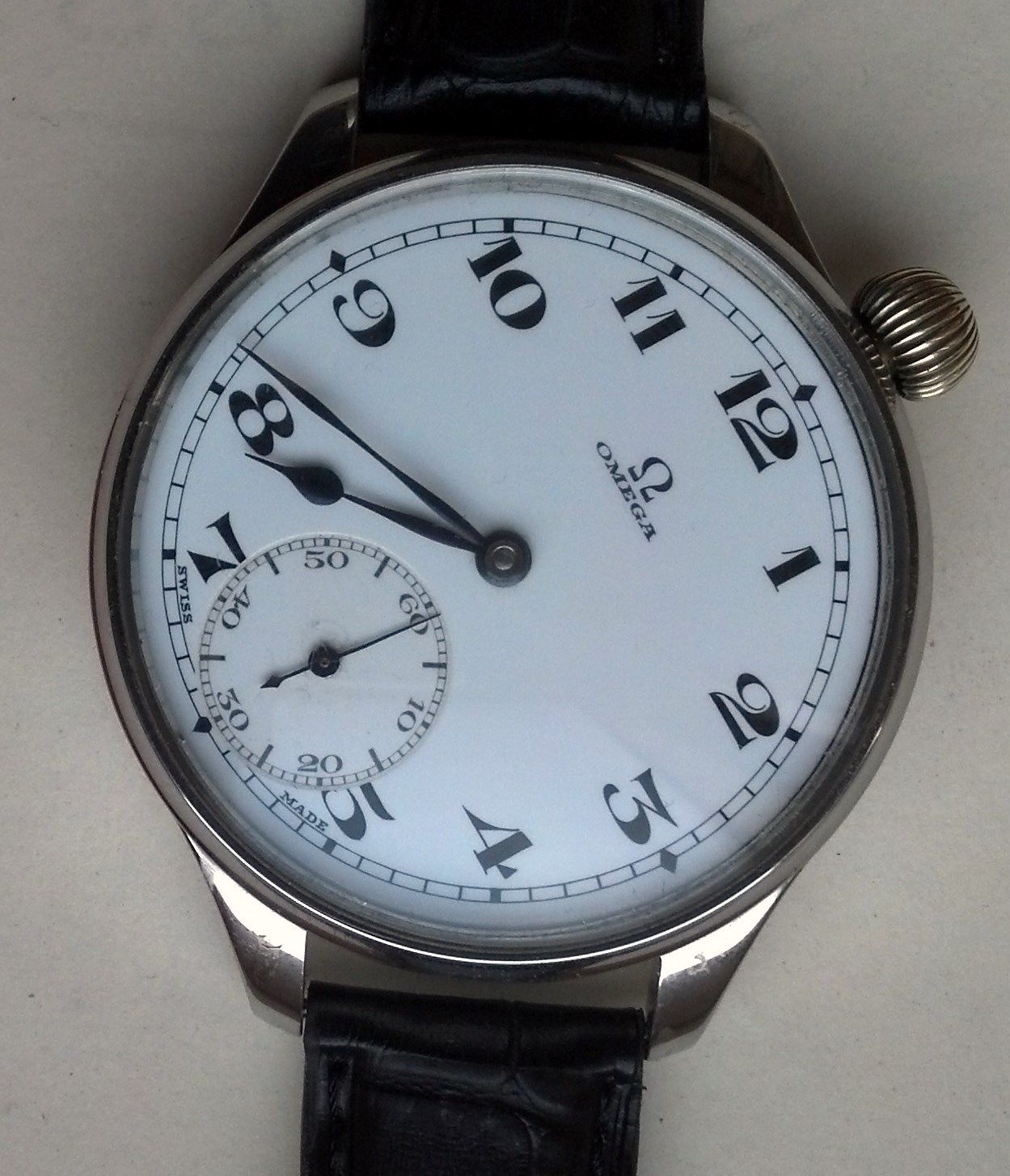 Omega Pocket Watch Converted To Wristwatch
