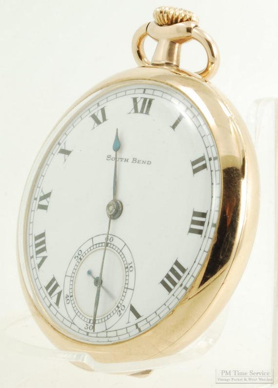 South Bend Grade 411 16s Open Face Pocket Watch