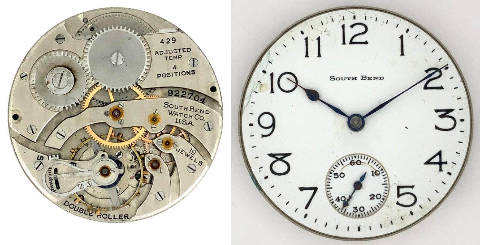 South Bend Grade 429 17 Jewel Pocket Watch