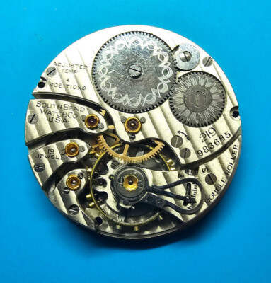 South Bend Watch Co Grade 219 19 Jewel Pocket Watch Movement