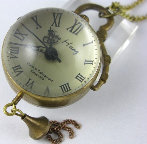 Glass Ball Pocket Watch Clock