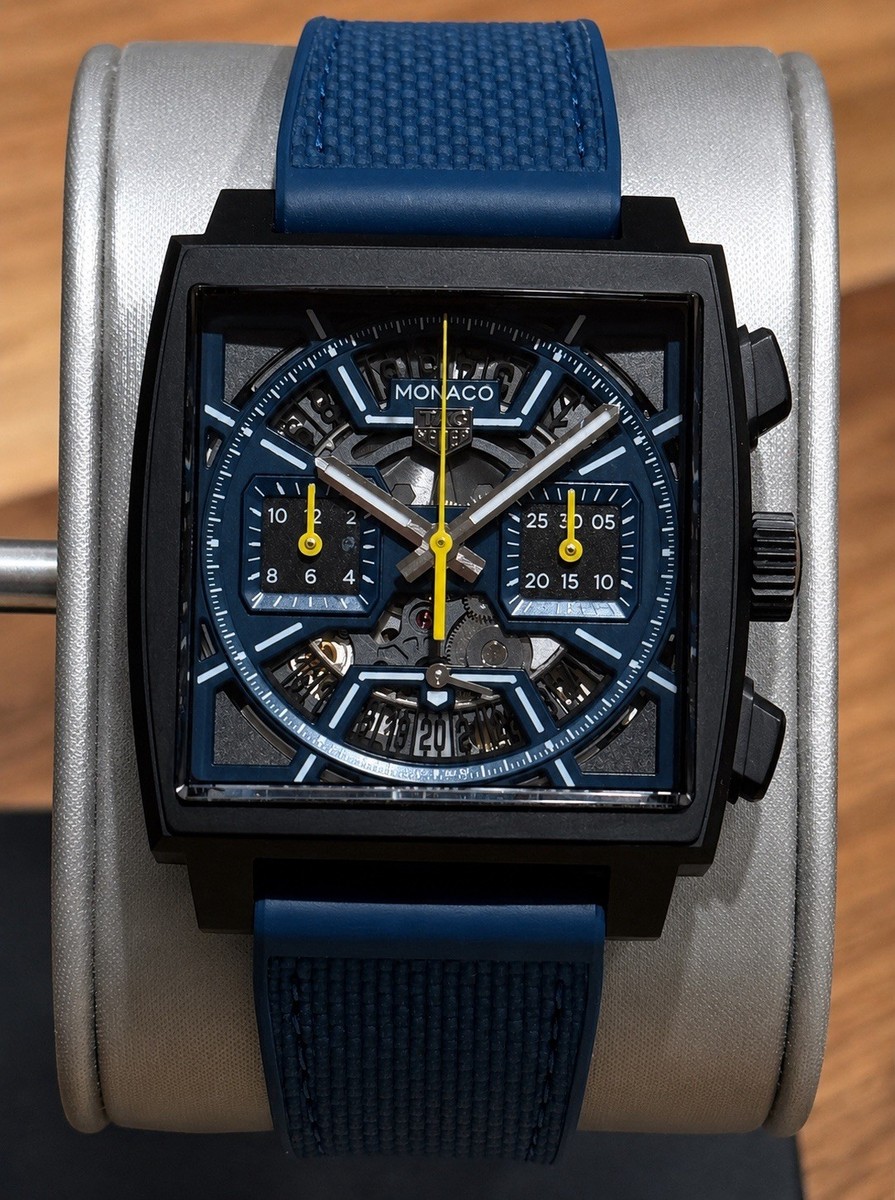 TAG Heuer Monaco BLUE Skeleton DLC Titanium CBL2188.FT6261 Full set