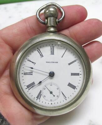 Waltham 18s Open Face Pocket Watch