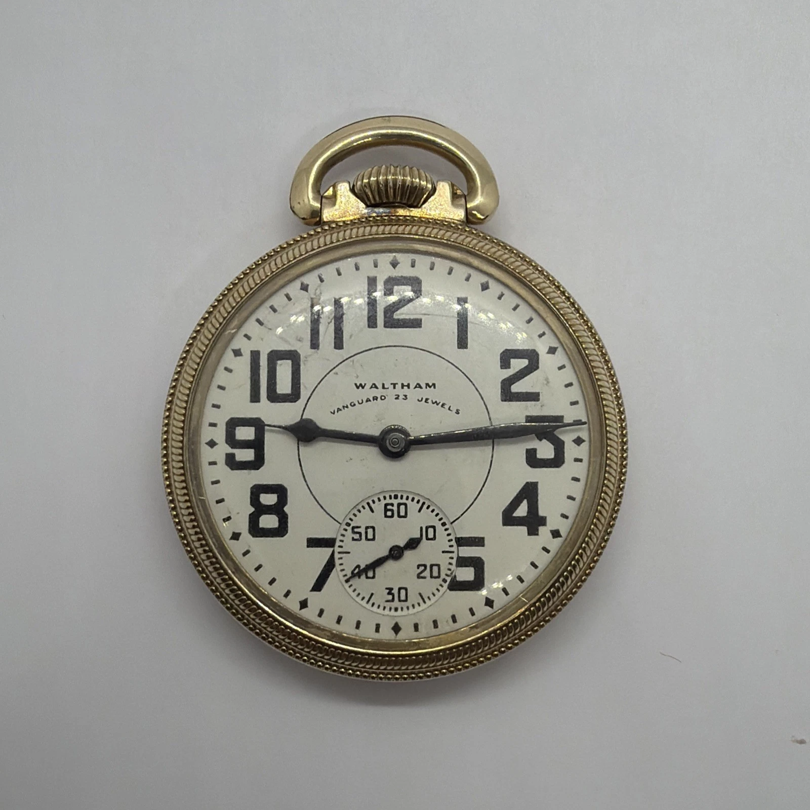 Waltham Vanguard 23 Jewel Railroad Pocket Watch 16s