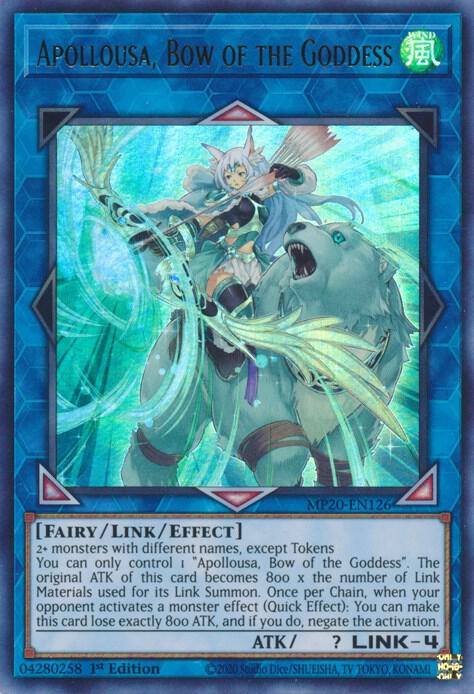 Apollousa, Bow of the Goddess (2020 Tin of Lost Memories Mega Pack) MP20-EN126 Ultra Rare